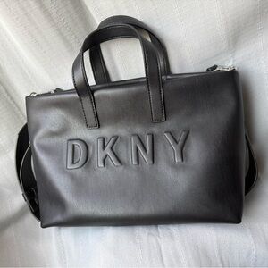 DKNY black tote bag